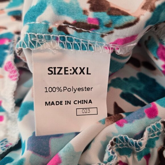 Multi-color print running shorts size XXL - Picture 2 of 3